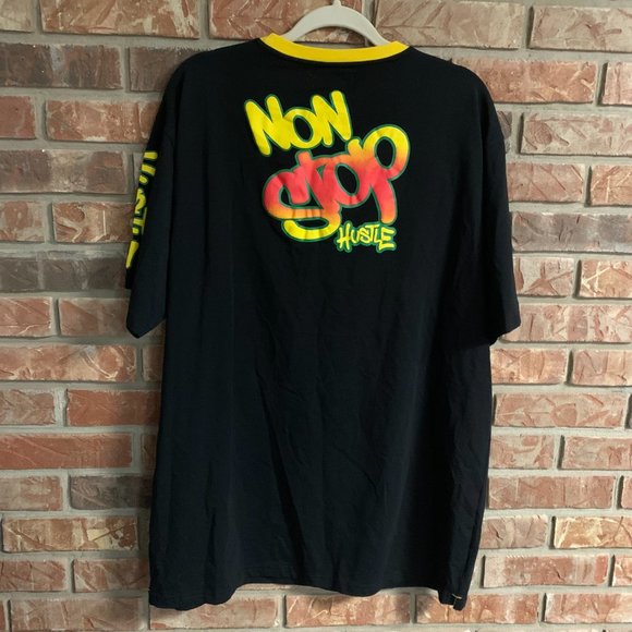 NWT Men's Studio 23 Concept Black Hustle Graphic 2X-Large Short Sleeve T-Shirt - Picture 2 of 15